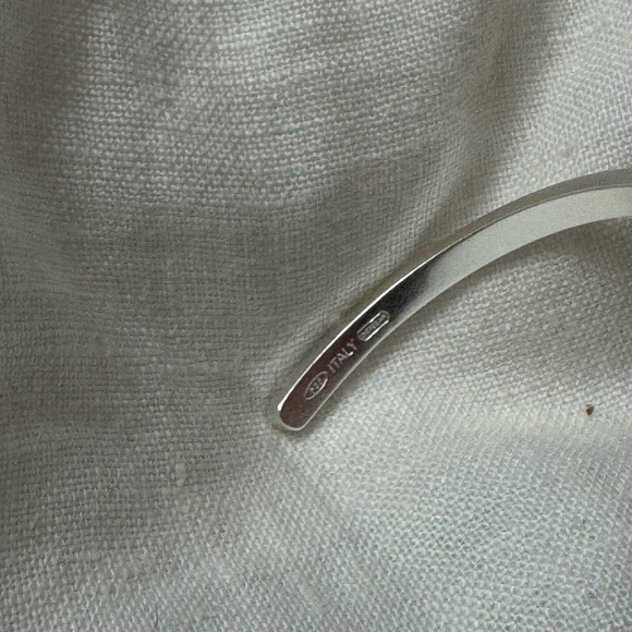 Maison Margiela Slim Logo Bracelet Palladium Silver - Picture 5 of 7